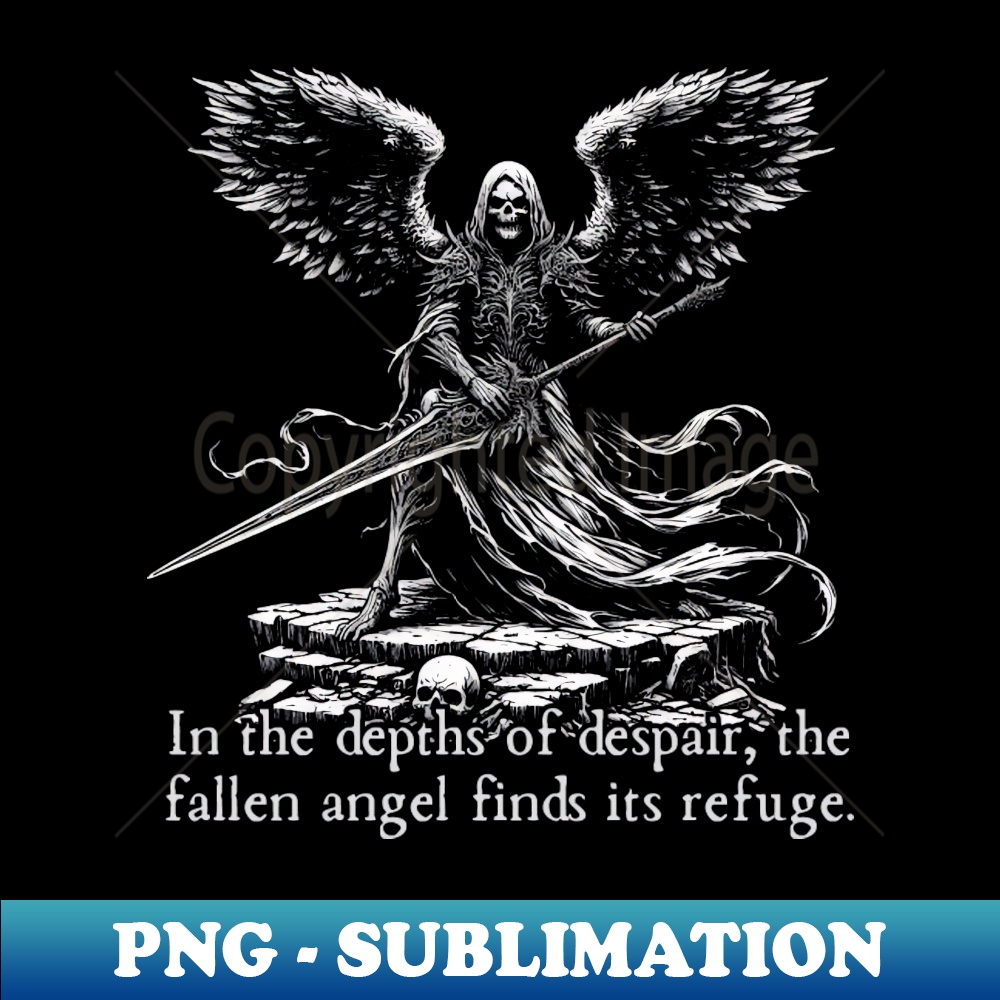 Fallen Angel - Signature Sublimation PNG File