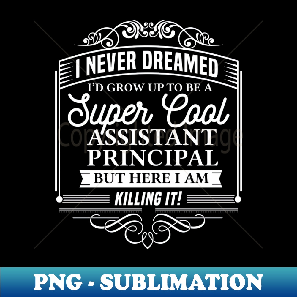 Assistant Principal school teachers vice gift idea present - Retro PNG Sublimation Digital Download