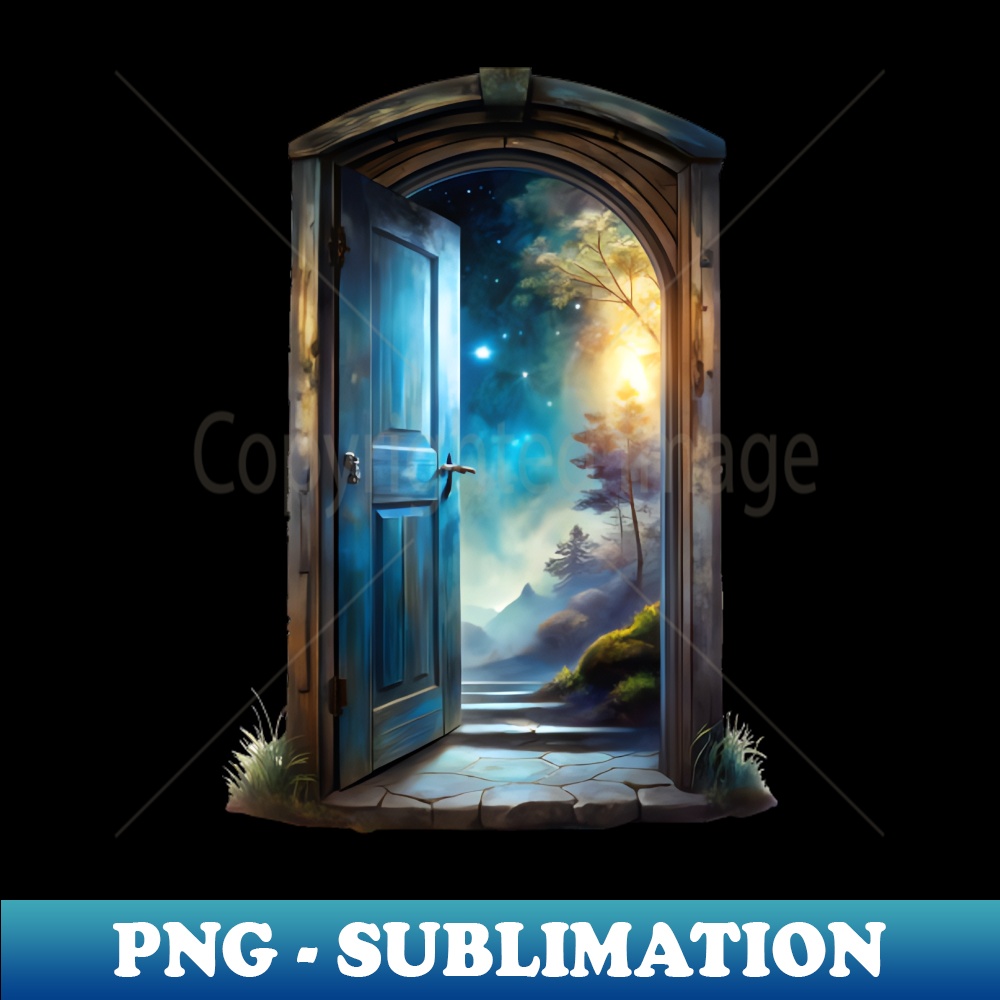 A slightly open door to a fairy-tale world - Premium Sublimation Digital Download