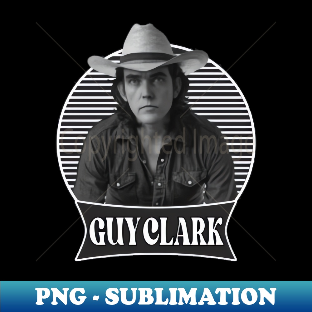 Guy Clark  80s Singer Country  T-Shirt - Signature Sublimation PNG File
