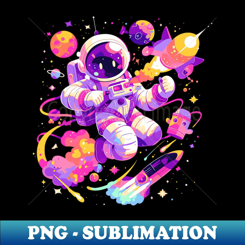 astronaut - Creative Sublimation PNG Download