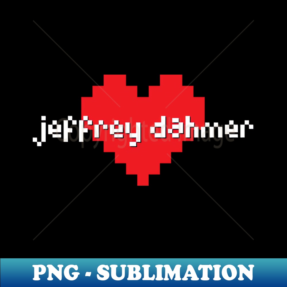 Jeffrey dahmer -u003e pixel art - PNG Transparent Sublimation Design