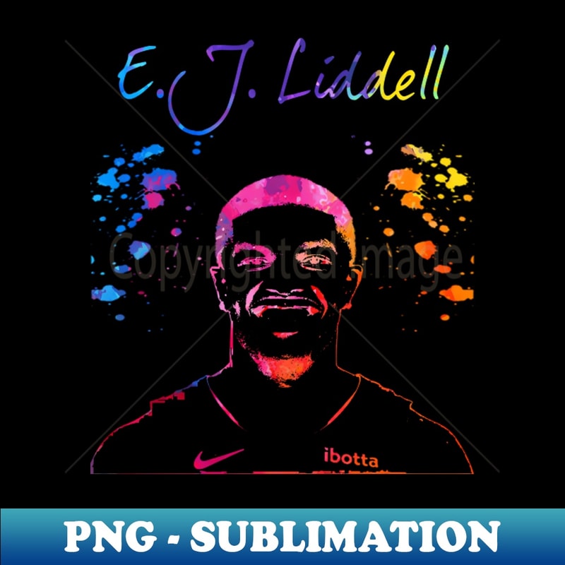 E.J. Liddell - PNG Transparent Sublimation Design