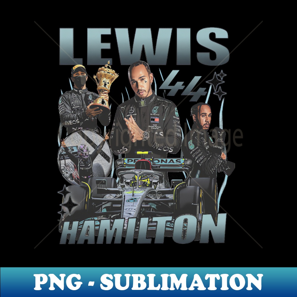 Lewis Hamilton Vintage Bootleg - Digital Sublimation Download File
