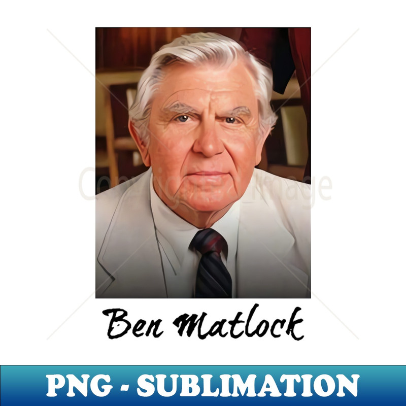 Cool Ben legend Matlock Funny Tv Lawyer Drama White Retro Vintage 80 S Sitcom - Vintage Sublimation PNG Download