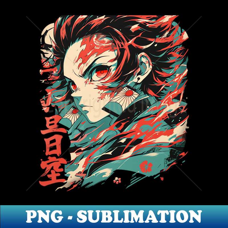 tanjiro - Vintage Sublimation PNG Download