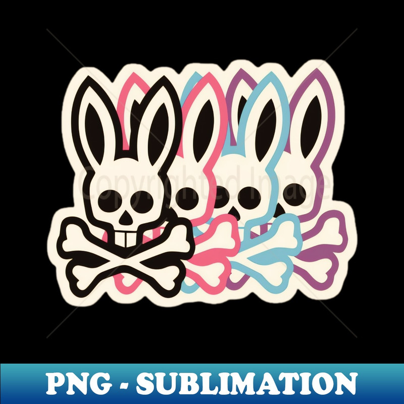 psycho bunny - High-Resolution PNG Sublimation File