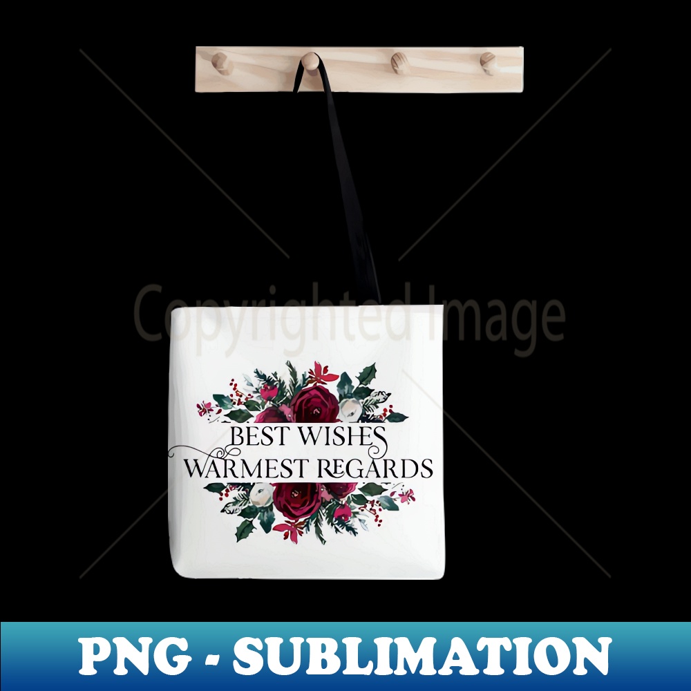 Bag Best Wishes - PNG Sublimation Digital Download