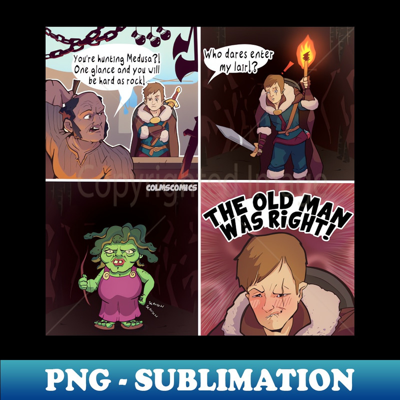 Medusa - Vintage Sublimation PNG Download