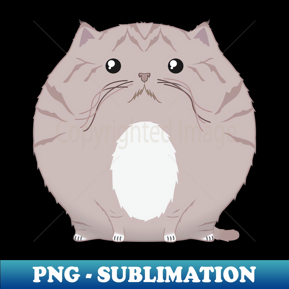 Sfurical round brown striped tabby cat with socks - Exclusive Sublimation Digital File