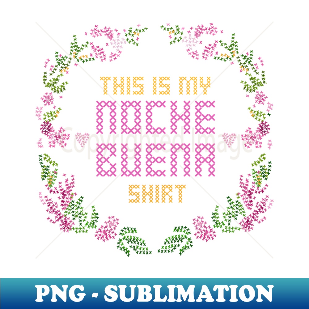 NOCHE BUENA SHIRT PINOY FUNNY CROSS STITCH EMBROIDERY - Trendy Sublimation Digital Download