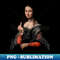 Vintage Mona Lisa Middle Finger  dont be jealous  Funny Quote - PNG Transparent Sublimation Design
