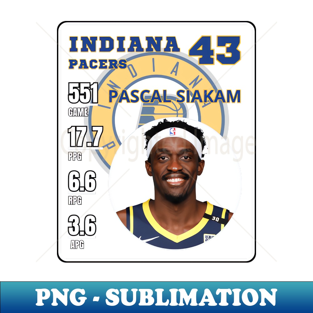 Pascal Siakam - PNG Transparent Sublimation Design