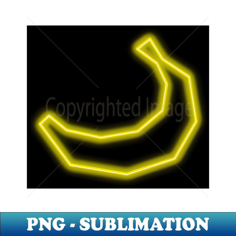 Neon Banana - PNG Transparent Sublimation Design