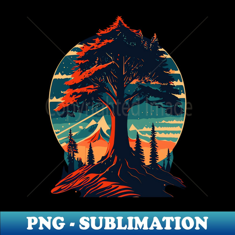 Redwood Tree - Special Edition Sublimation PNG File