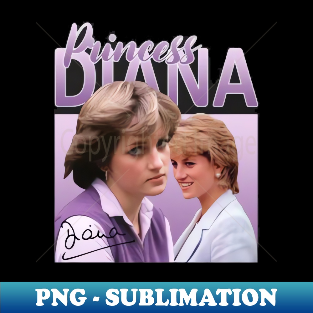 Princess Diana 80s Purple Vintage Vibes T-Shirt - Professional Sublimation Digital Download