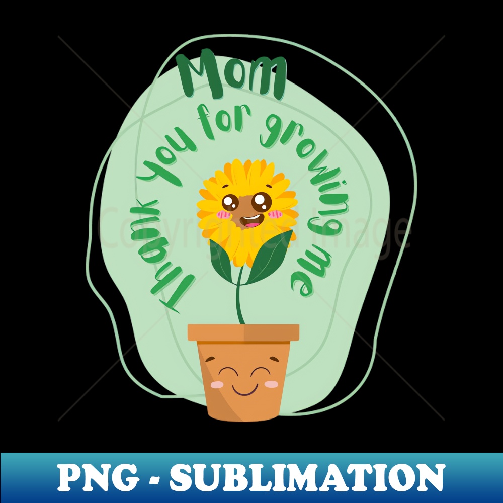 Sunflower and Mom plant - High-Quality PNG Sublimation Download