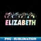 Elizabeth Sign Language Name - Artistic Sublimation Digital File