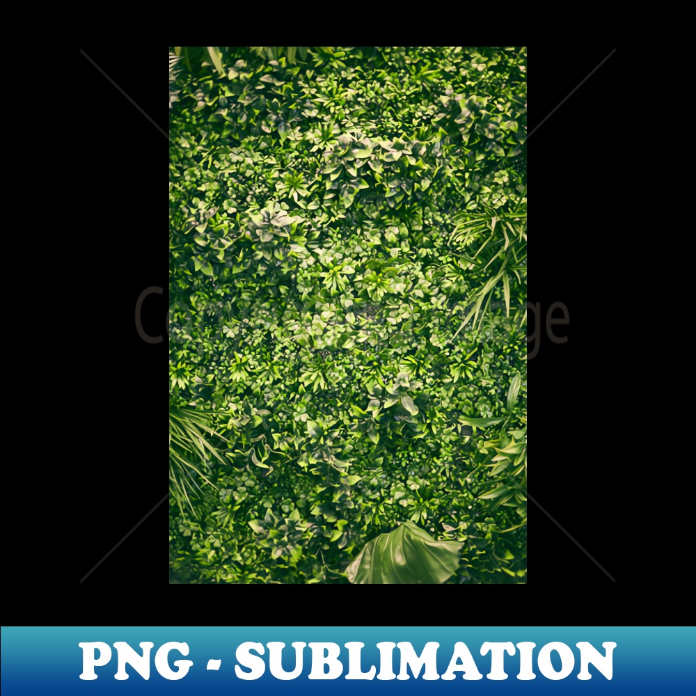 Green Foliage Nature Pattern Gift - Exclusive PNG Sublimation Download