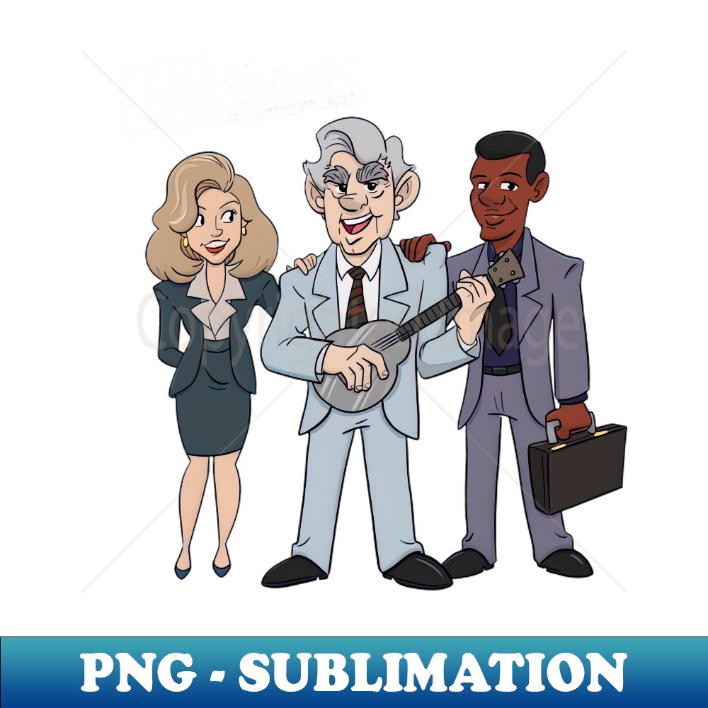 Matlock The sitcom Animated Series - Digital Sublimation Download File