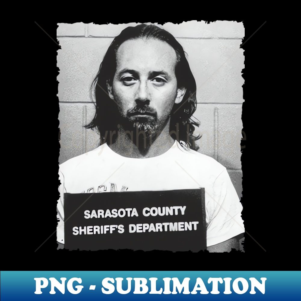 Pee Wee Herman Mugshot - Vintage Sublimation PNG Download