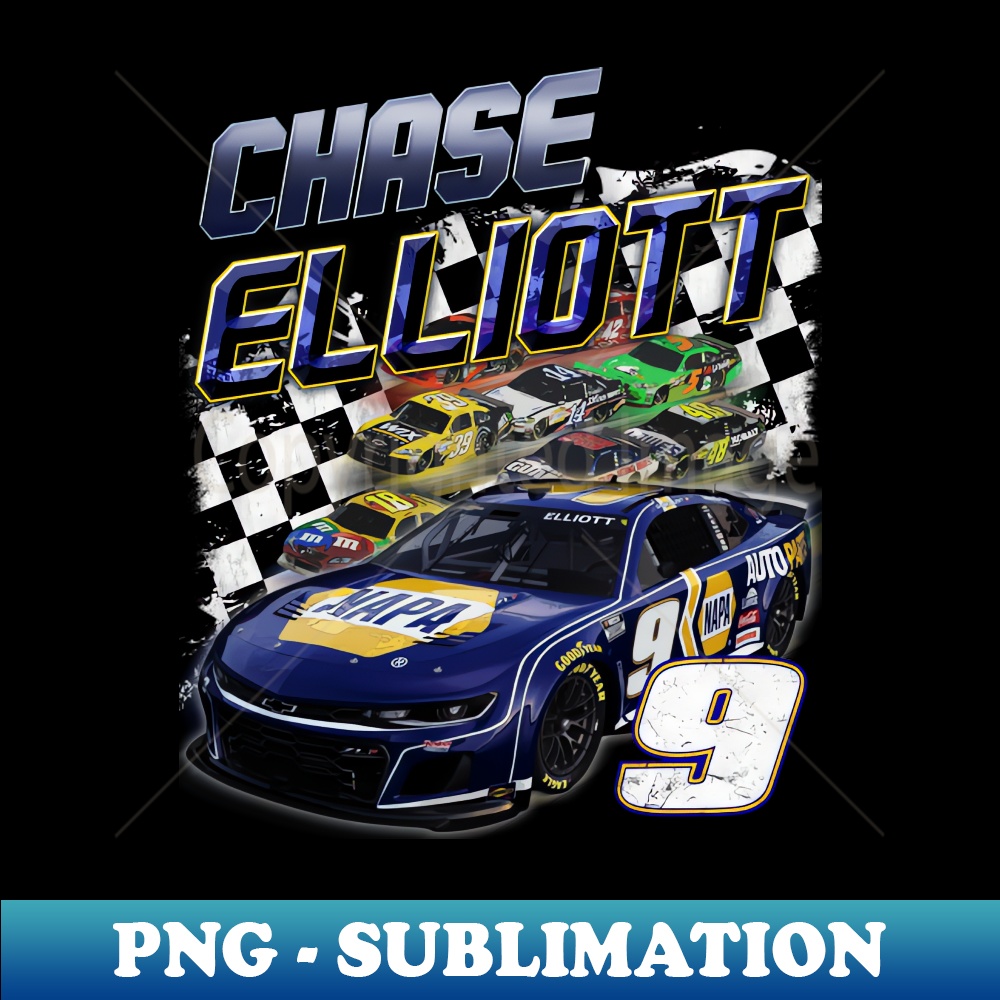 Chase Elliott - Creative Sublimation PNG Download