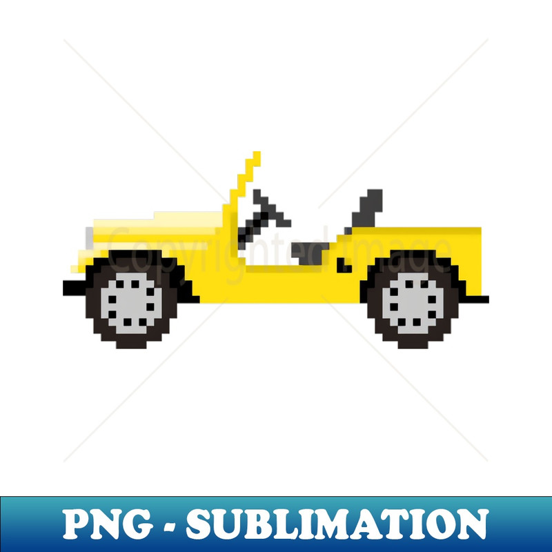 Jeep Pixelart - Sublimation-Ready PNG File