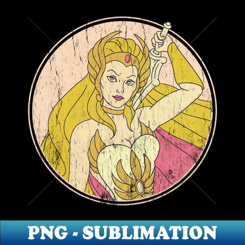 Retro 80s Princess - Artistic Sublimation Digital File