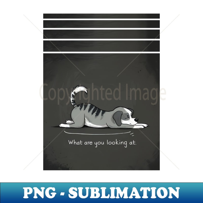 Dog - What are you looking at - Sublimation-Ready PNG File