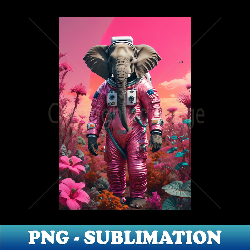 Galactic Elephant - Instant Sublimation Digital Download