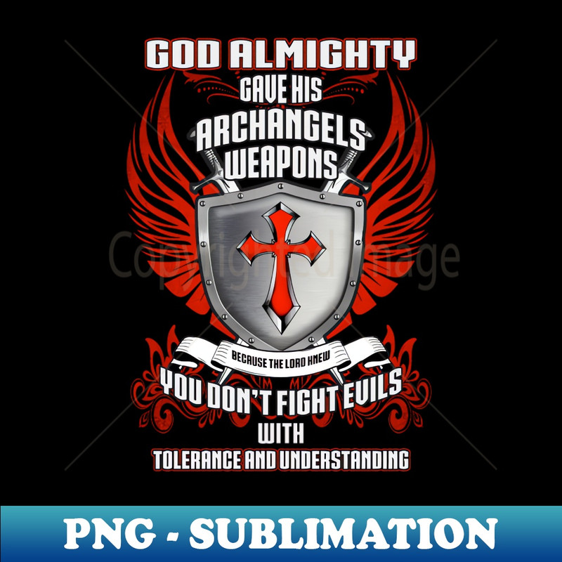 Archangels u0026 Shield T-shirt - High-Resolution PNG Sublimation File