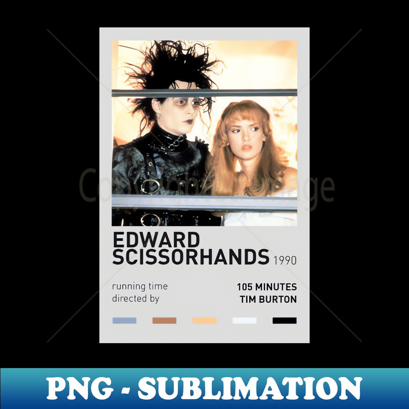 Edward Scissorhands - Retro PNG Sublimation Digital Download