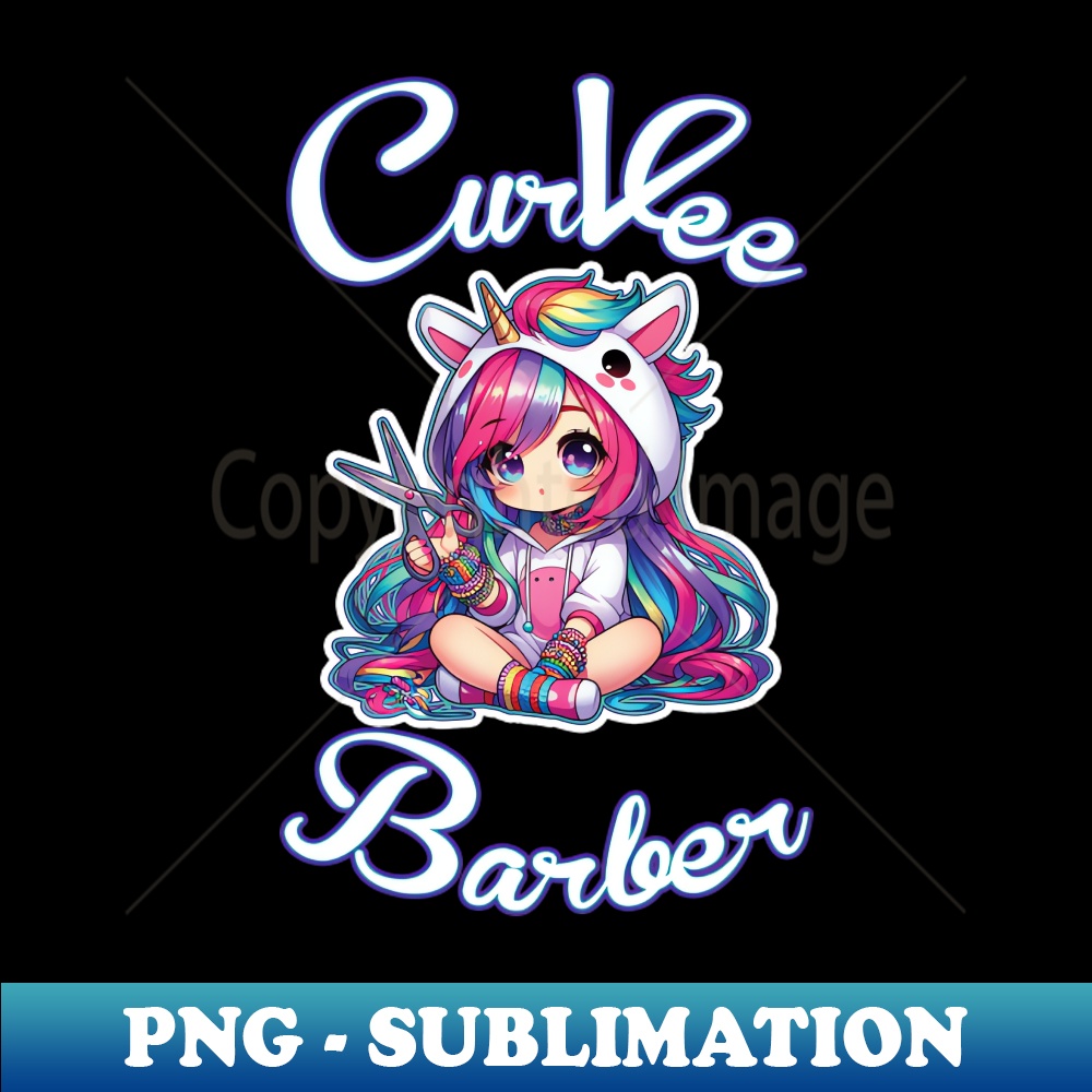 CurVee Barber - PNG Transparent Sublimation File
