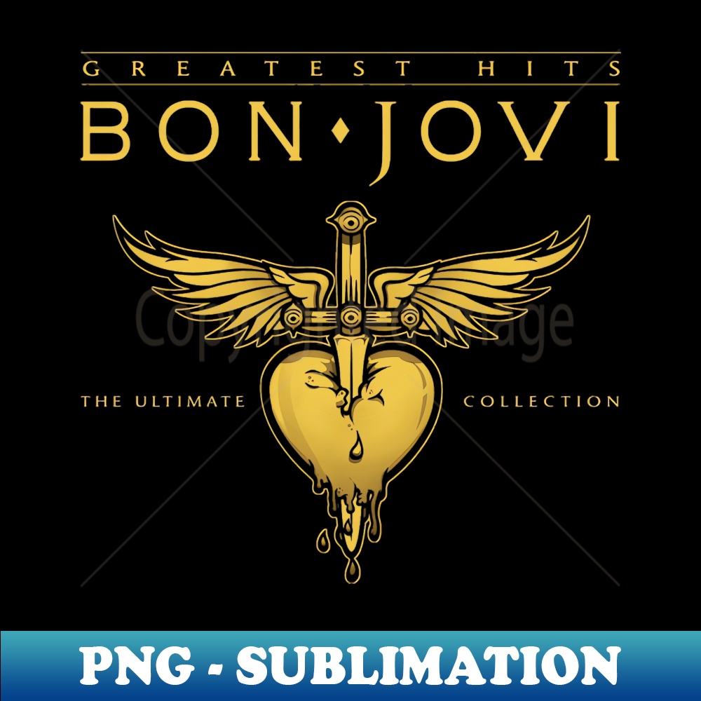 BON JOVI MERCH VTG - Unique Sublimation PNG Download