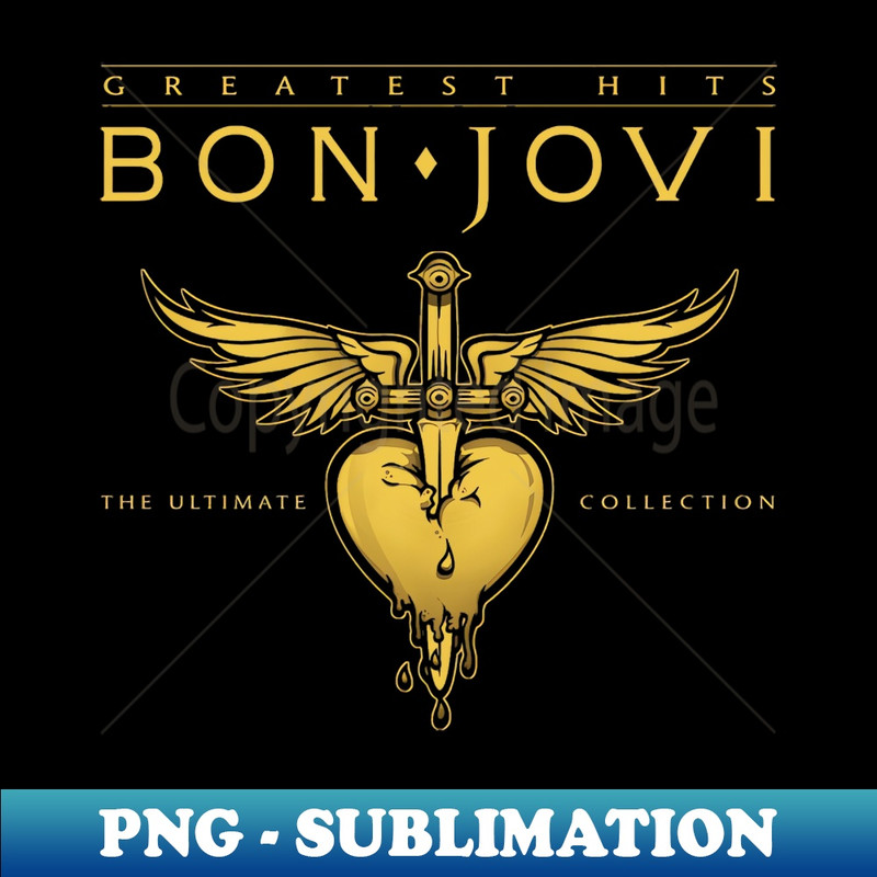 BON JOVI MERCH VTG - Unique Sublimation PNG Download