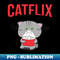 Catflix - Instant PNG Sublimation Download