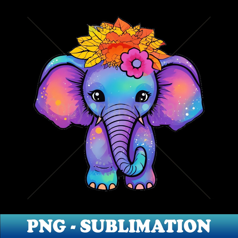 Ecstatic Elephant - PNG Transparent Sublimation File