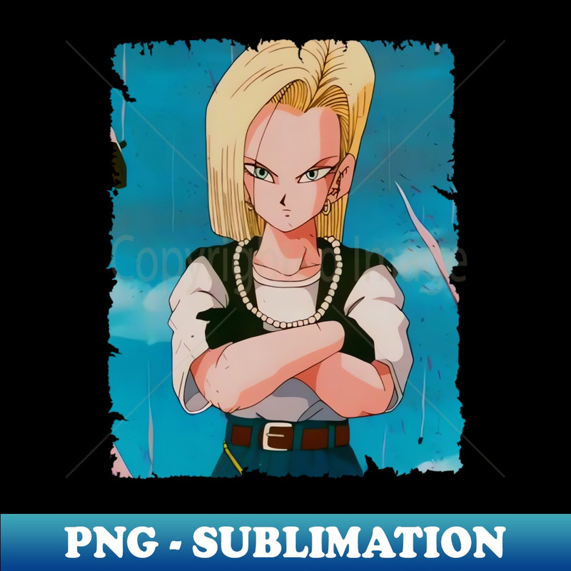 ANDROID 18 MERCH VTG - Exclusive Sublimation Digital File