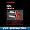 Evil Dead 2 Chainsaw Poster (Black Text) - Signature Sublimation PNG File