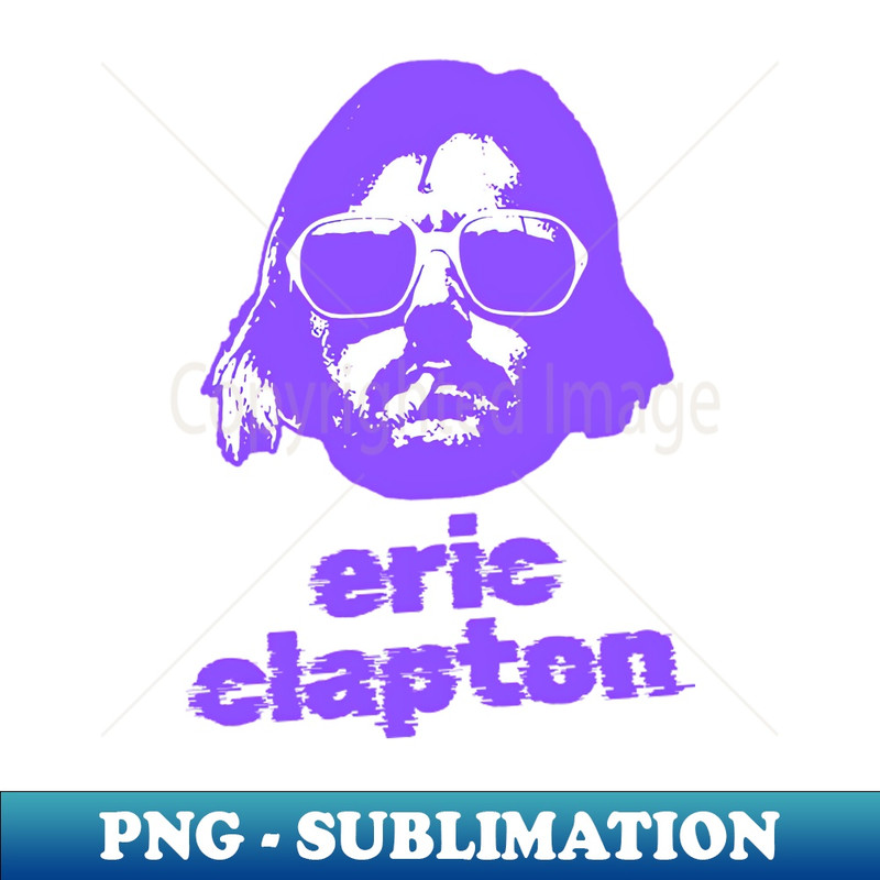 eric clapton 70s sliced style - Retro PNG Sublimation Digital Download