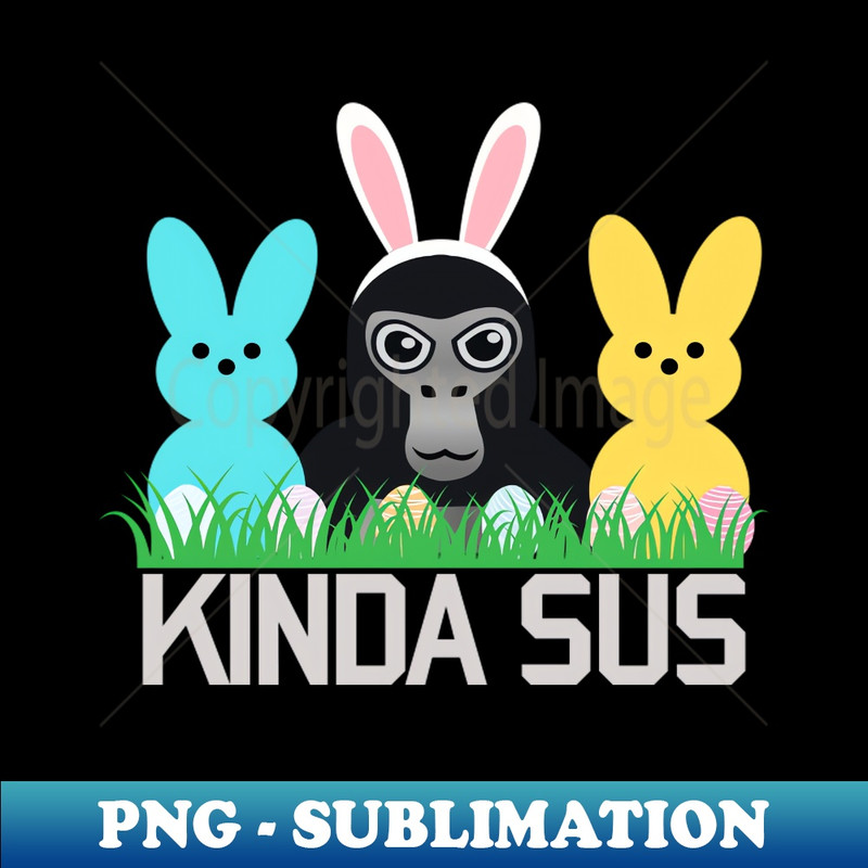 Gorilla Tag Kinda Sus Easter Candy Merch VR Gamer - Digital Sublimation Download File