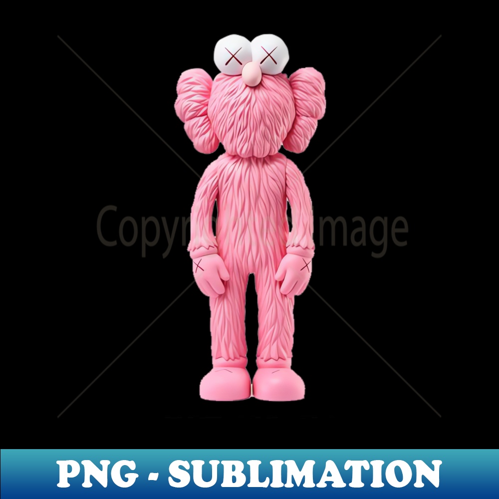 Pink Kaws - Vintage Sublimation PNG Download