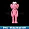 Pink Kaws - Vintage Sublimation PNG Download