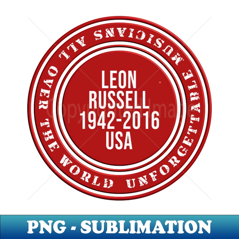Leon Russell USA 1942 2016 Music D50 - Instant Sublimation Digital Download