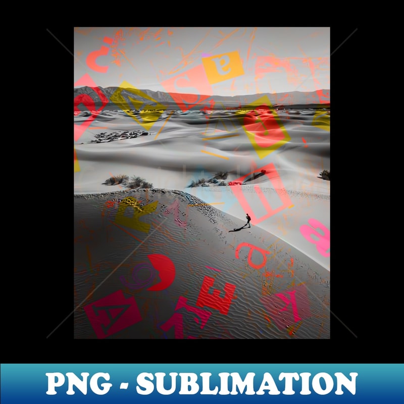 Desert letters - Stylish Sublimation Digital Download