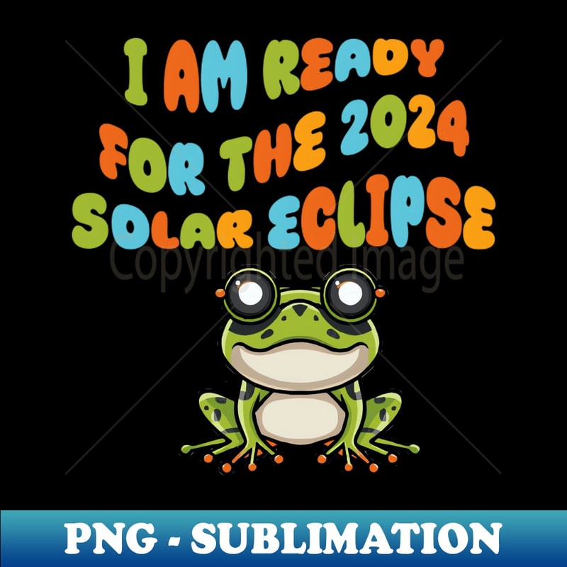 2024 solar eclipse - High-Resolution PNG Sublimation File