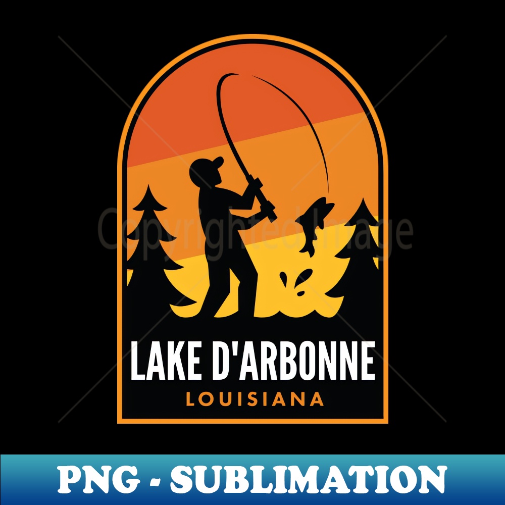 Lake D'Arbonne Louisiana Fishing - Special Edition Sublimation PNG File