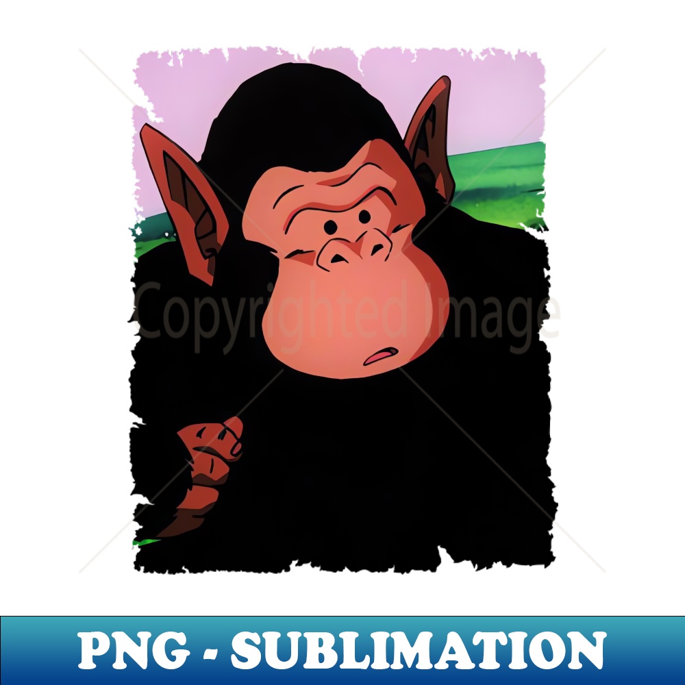 BUBBLES GORILLA MERCH VTG - Aesthetic Sublimation Digital File