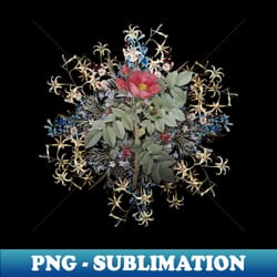 vintage kamtschatka rose flower wreath - elegant sublimation png download