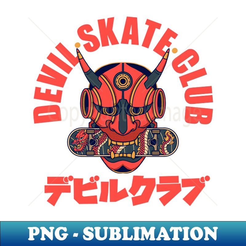 Devil Skate Club - Exclusive PNG Sublimation Download